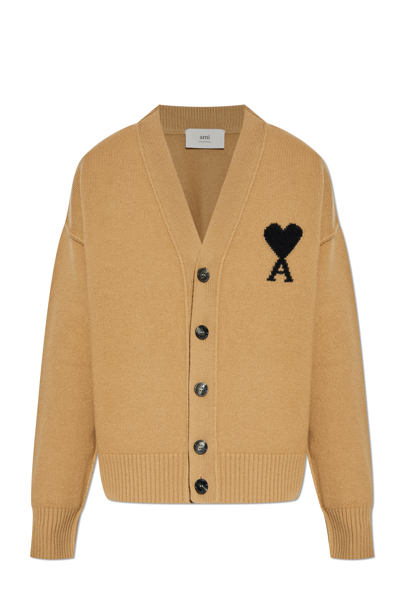 【送料&関税込】Ami Alexandre Mattiussi Ivory Wool Oversize Ami Alexandre Mattiussi Ivory Wool Blend Oversize Coat